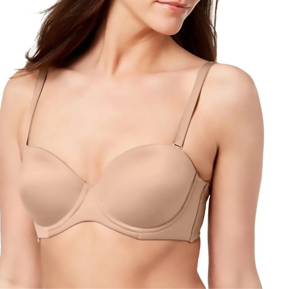SALE5/$25 INC International Concepts Multi-Way Strapless Underwire Bra Taupe 34C